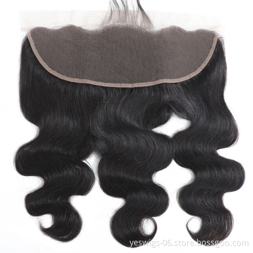 Yeswigs Pre Plucked Body Wave Lace Frontal 13x4 With Baby Hair 4x4 2x6 5x5 13x6 6x6 7x7 360 Human Virgin Hair Closure Frontal